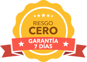 Garantia de devolucion del 100% del dinero durante los primeros 7 dias