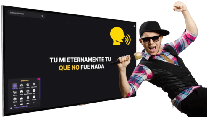 Funcion de voz guia del karaoke para seguir la ritmica vocal del artista